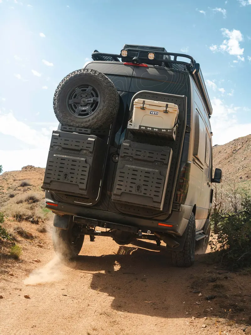 Owl B2 Flex Rear Door Carrier — Right-Side Mount — For 2019+ Mercedes Sprinter Passenger Vans 1