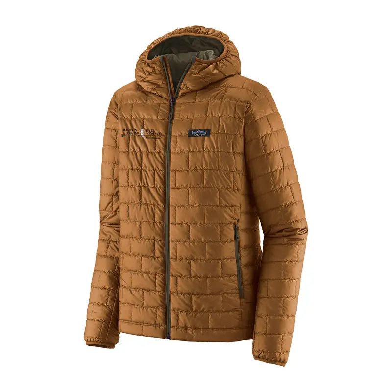Patagonia Mrfc Nano Puff Hoody – Fitz Roy Trout Print, Shelter Brown 1