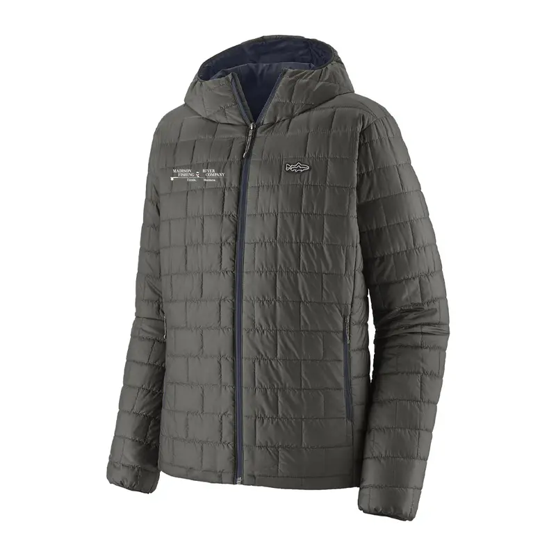 Patagonia Nano Puff Hoody – Fitz Roy Trout Design, Forge Grey 1