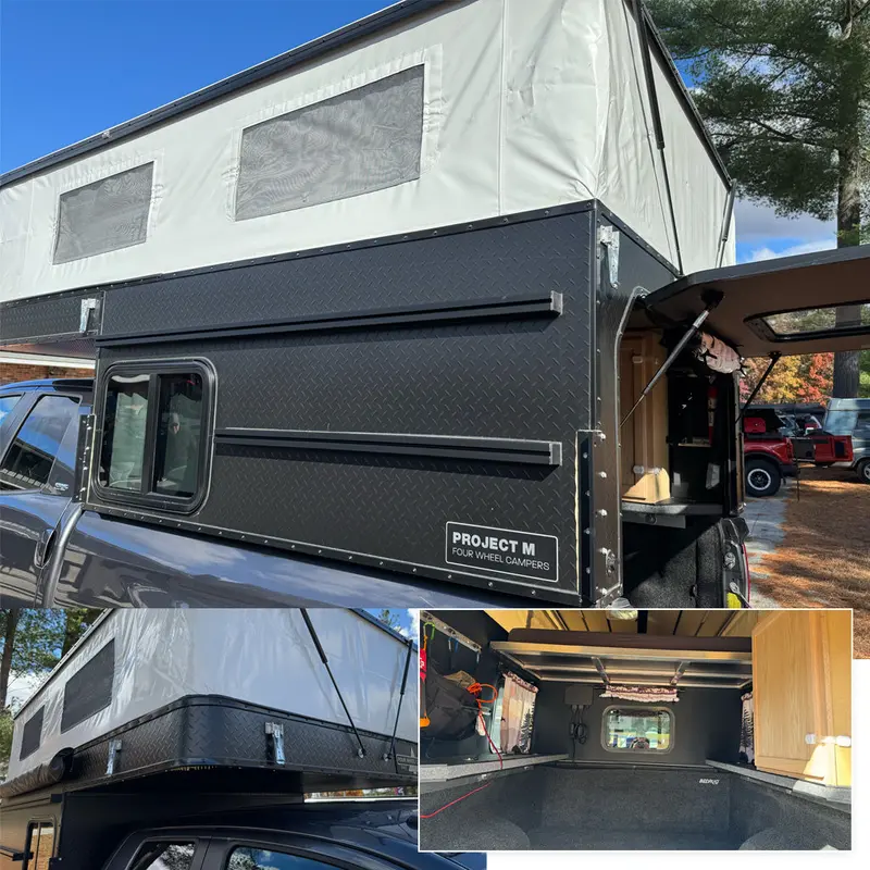 Pre-Owned 2024 Project M Truck Bed Topper Camper – Full-Size Pickup Compatible 1
