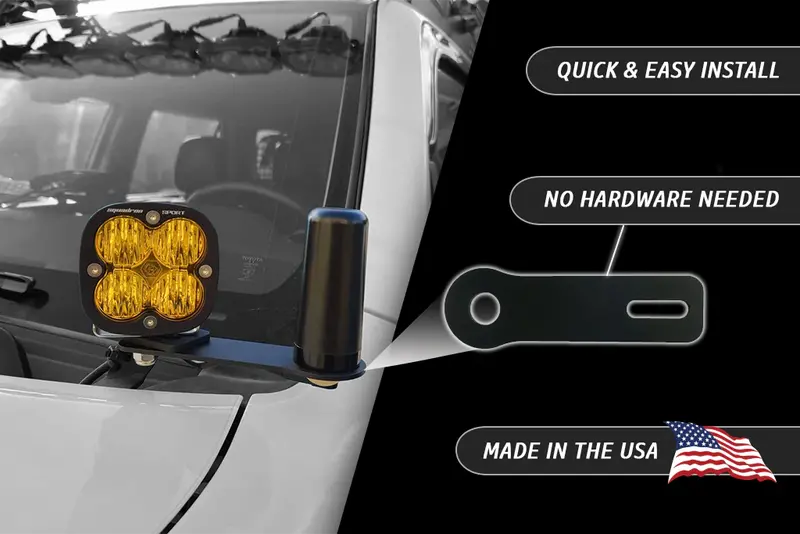 Rago Fabrication Ham Antenna Extension Bracket For Ditch Lights 1