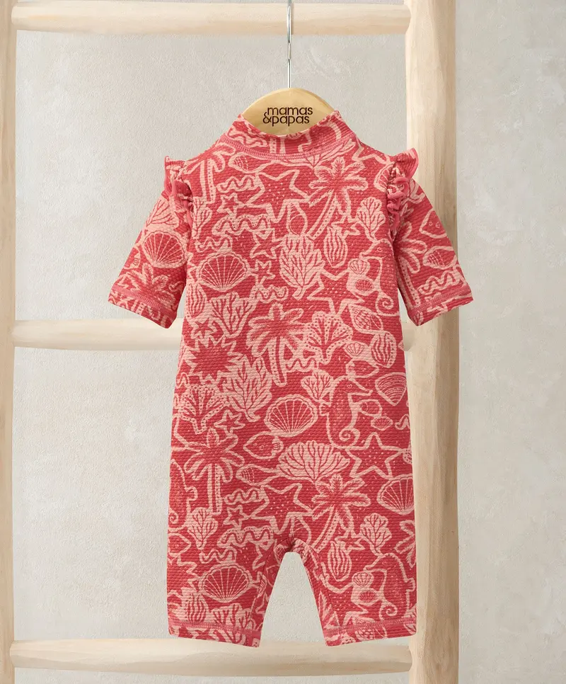 Seahorse-Themed Uv Protection Rash Guard 1