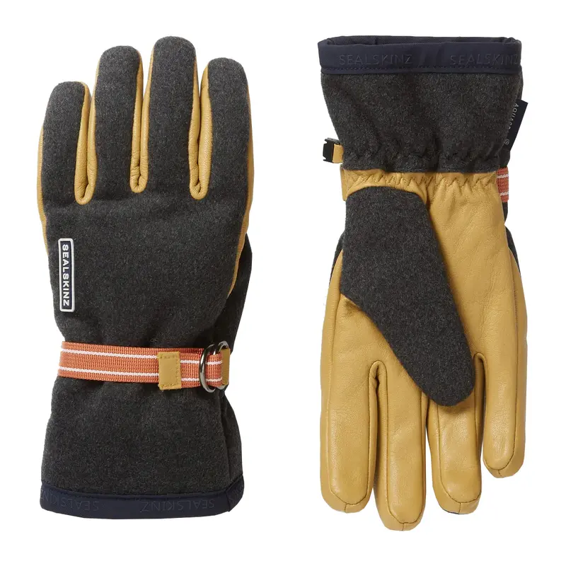 Sealskinz Toftwood Waterproof Boiled Wool Gloves – Grey 1
