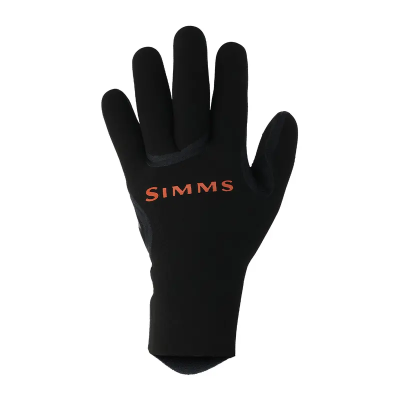 Simms Exstream Neoprene Glove – Black Thermal Protection For Cold-Water Angling 1