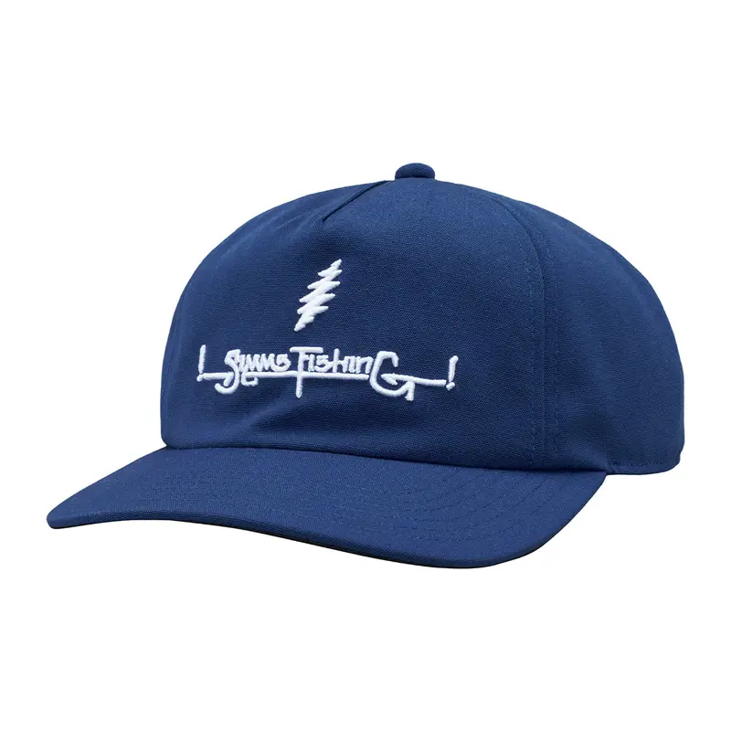 Simms Grateful Dead Lightning Script Corduroy Cap – Navy 1