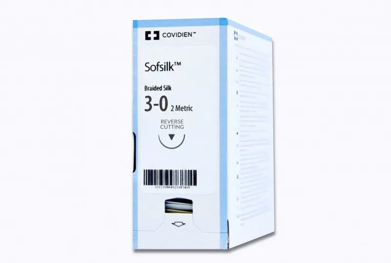 Sofsilk Black Braided Non-Absorbable Sutures – Covidien, Usp Sizes Available 1
