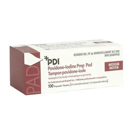 Sterile Povidone-Iodine Prep Pads – Single-Use Antiseptic Swabs 3